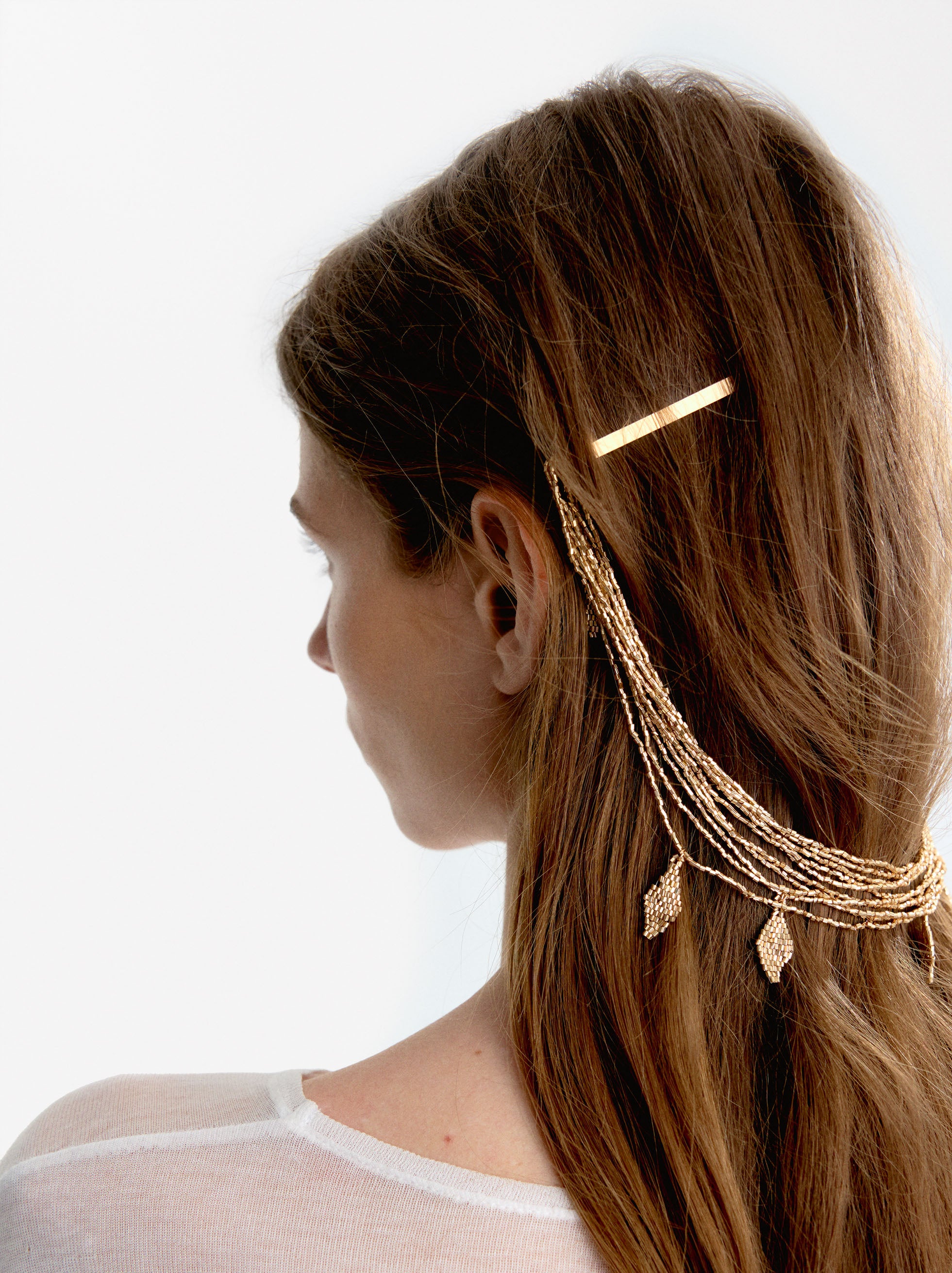 Set De Clips Con Adorno Dorado