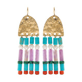 Pendientes Largos Con Piedras
