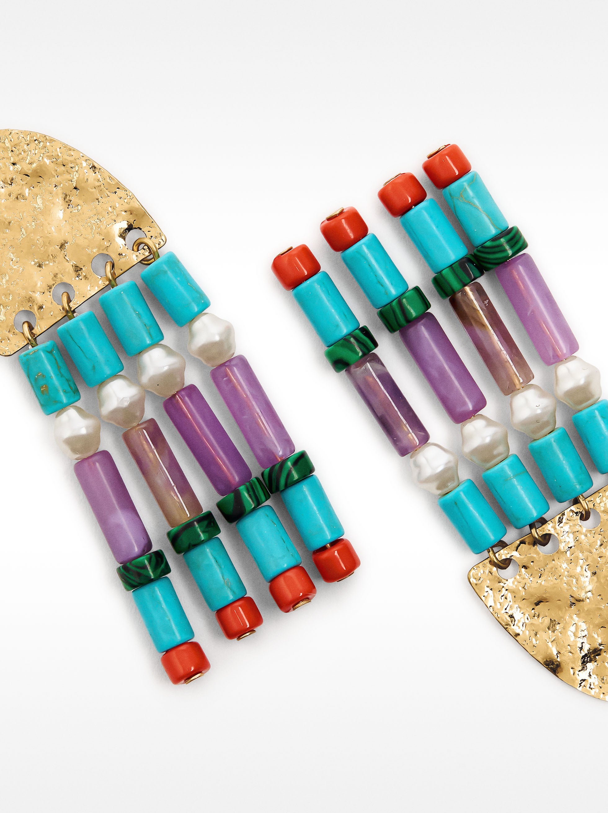 Aretes Largos Con Piedras