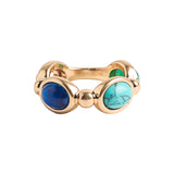 Anillo Con Piedras Y Resina