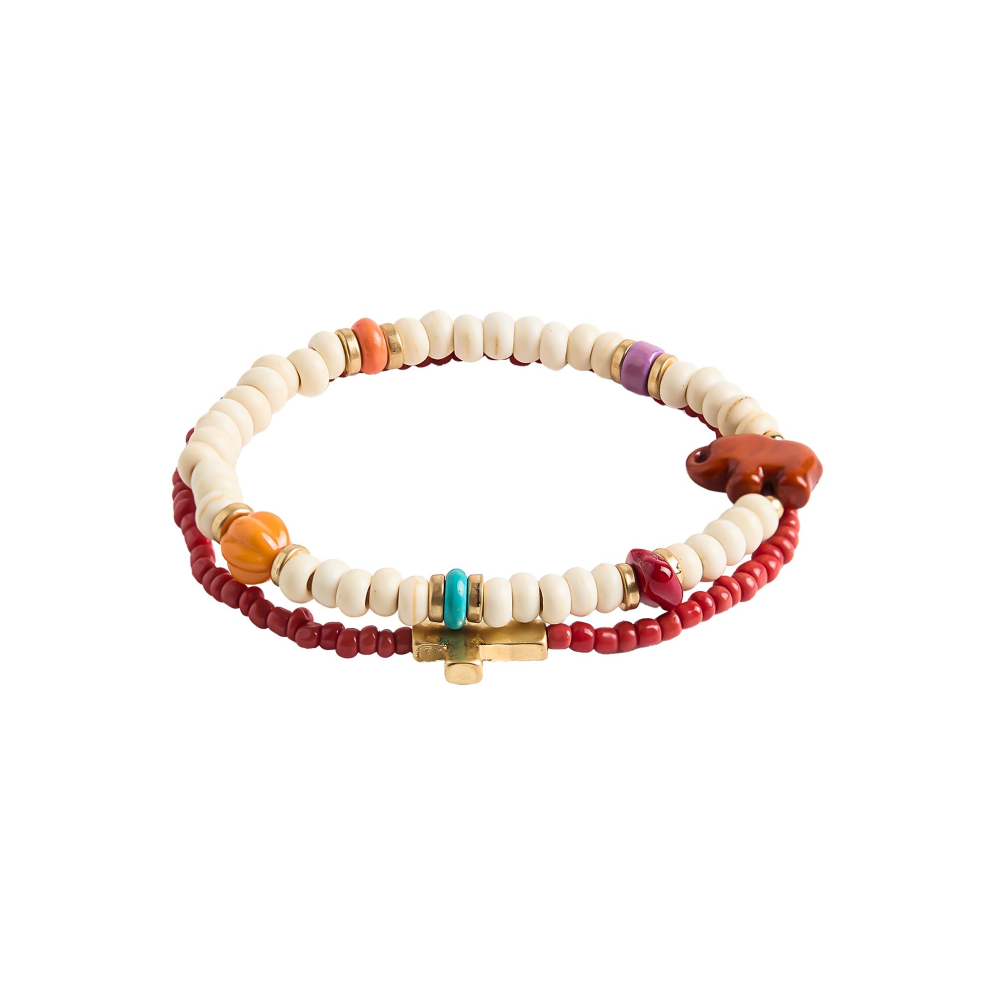 Set De Pulseras Con Piedras