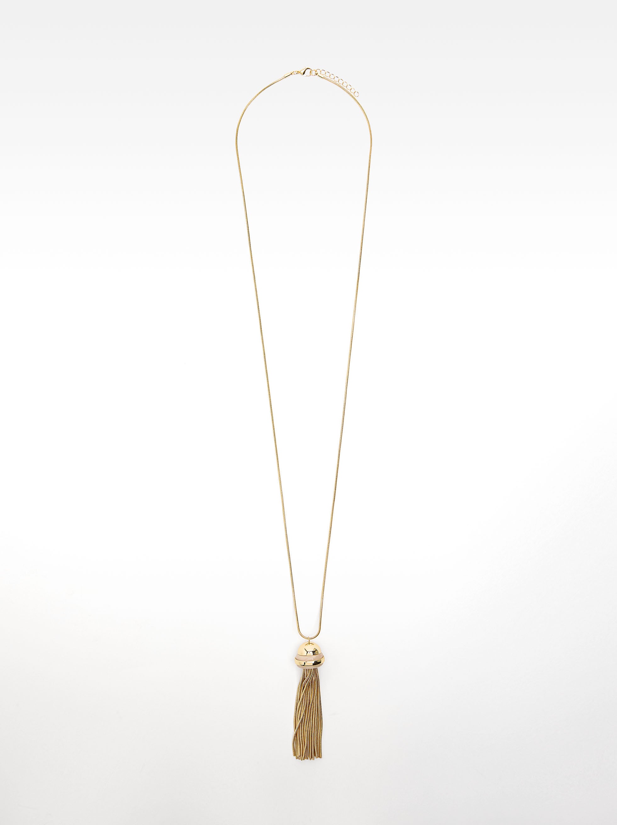 Collar Largo Con Colgante De Cadenas