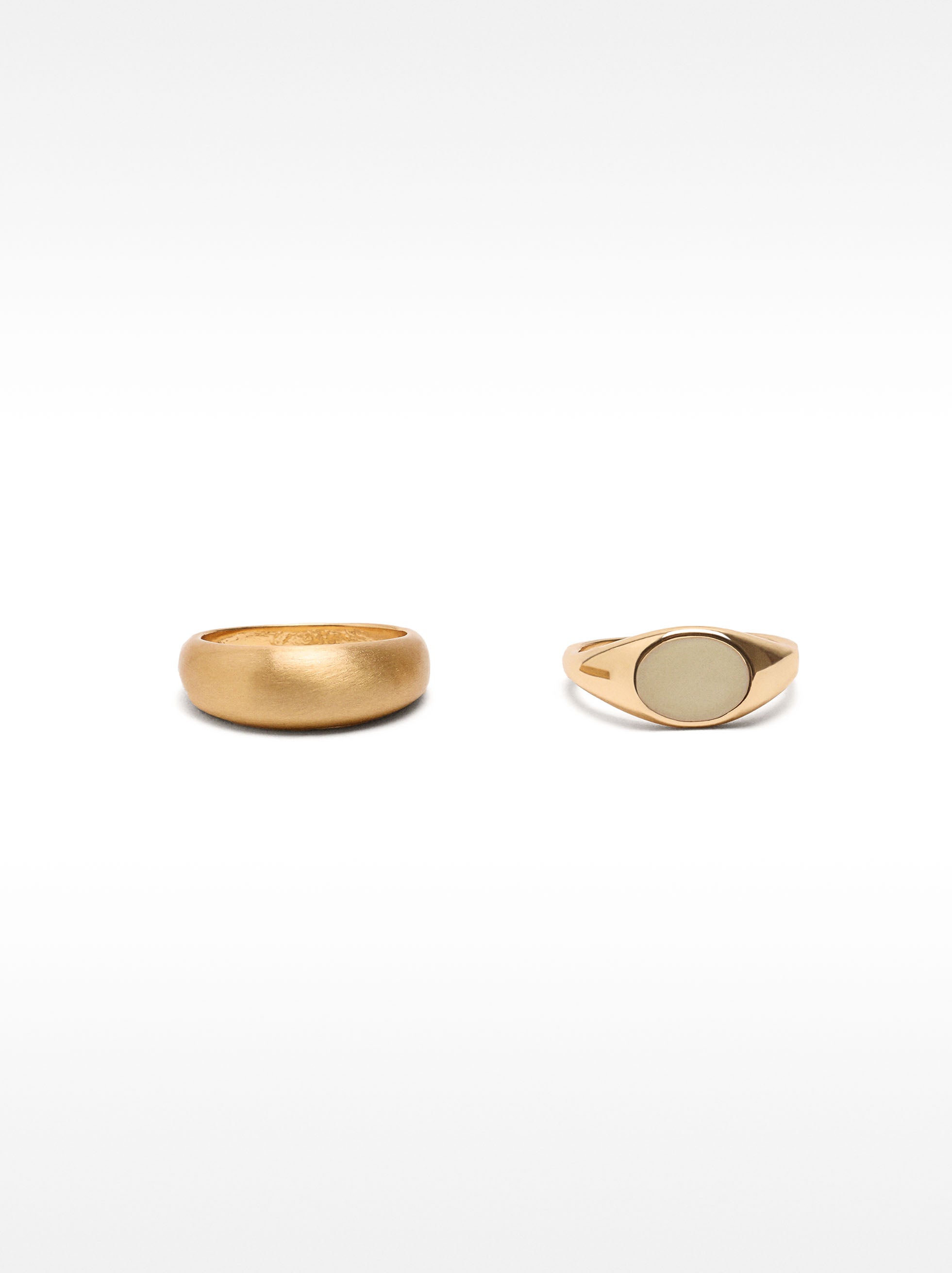 Conjunto De Anillos Golden Basics Extra