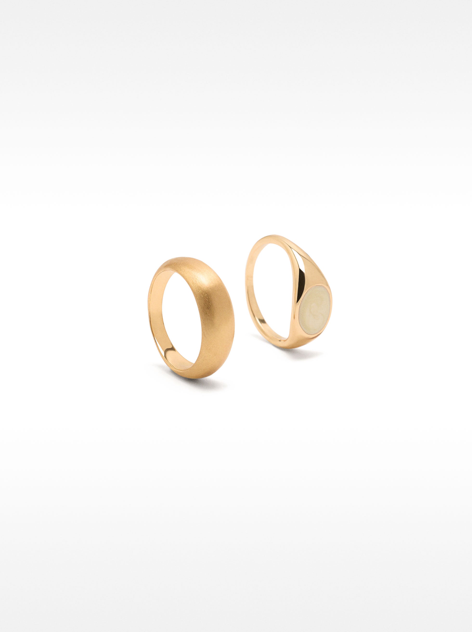 Conjunto De Anillos Golden Basics Extra