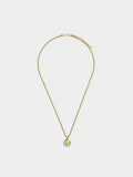 Collar Con Piedra Y Perla De Agua Dulce – Acero Inoxidable