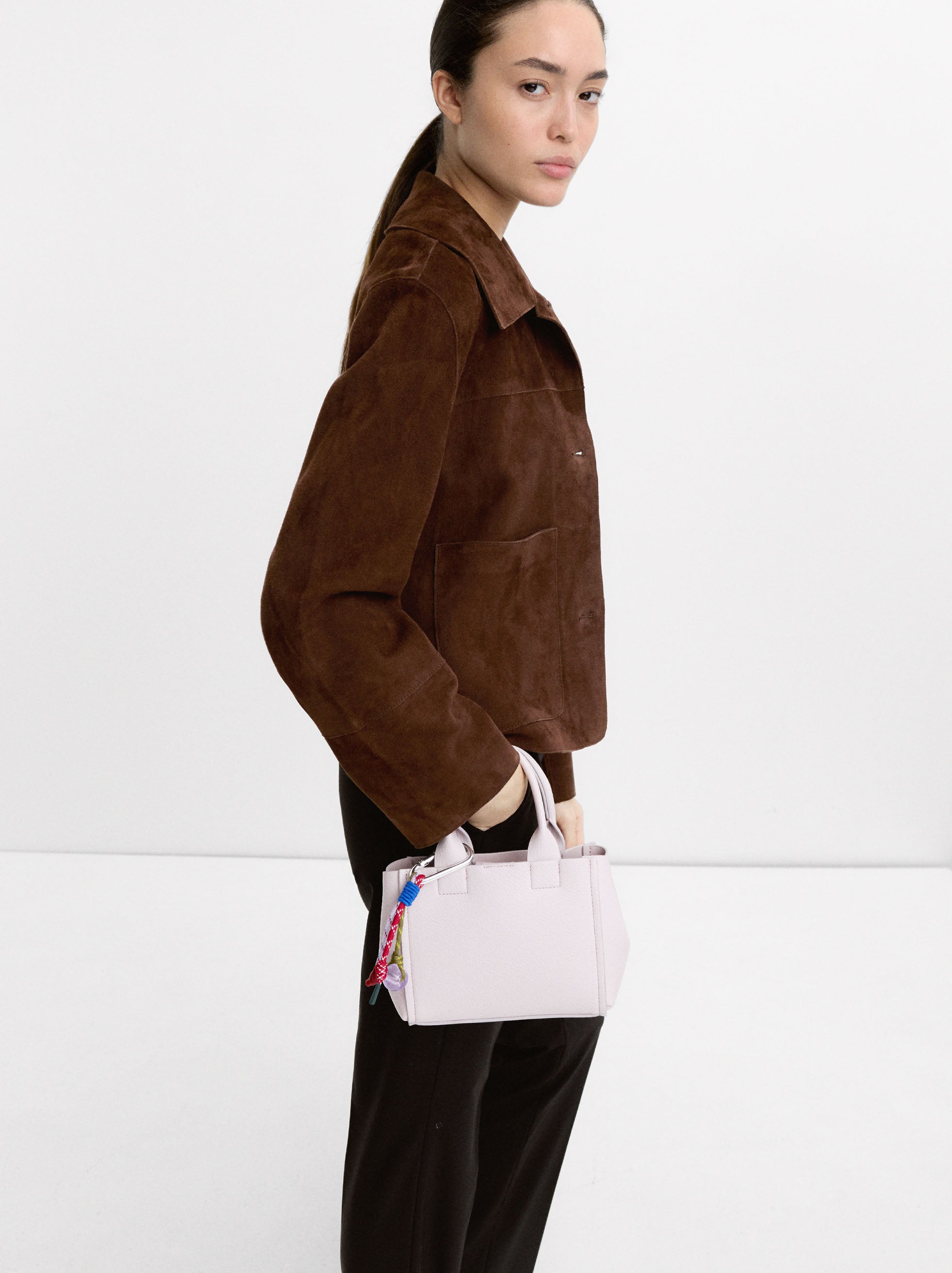 Bolso Tote Mini Con Colgante