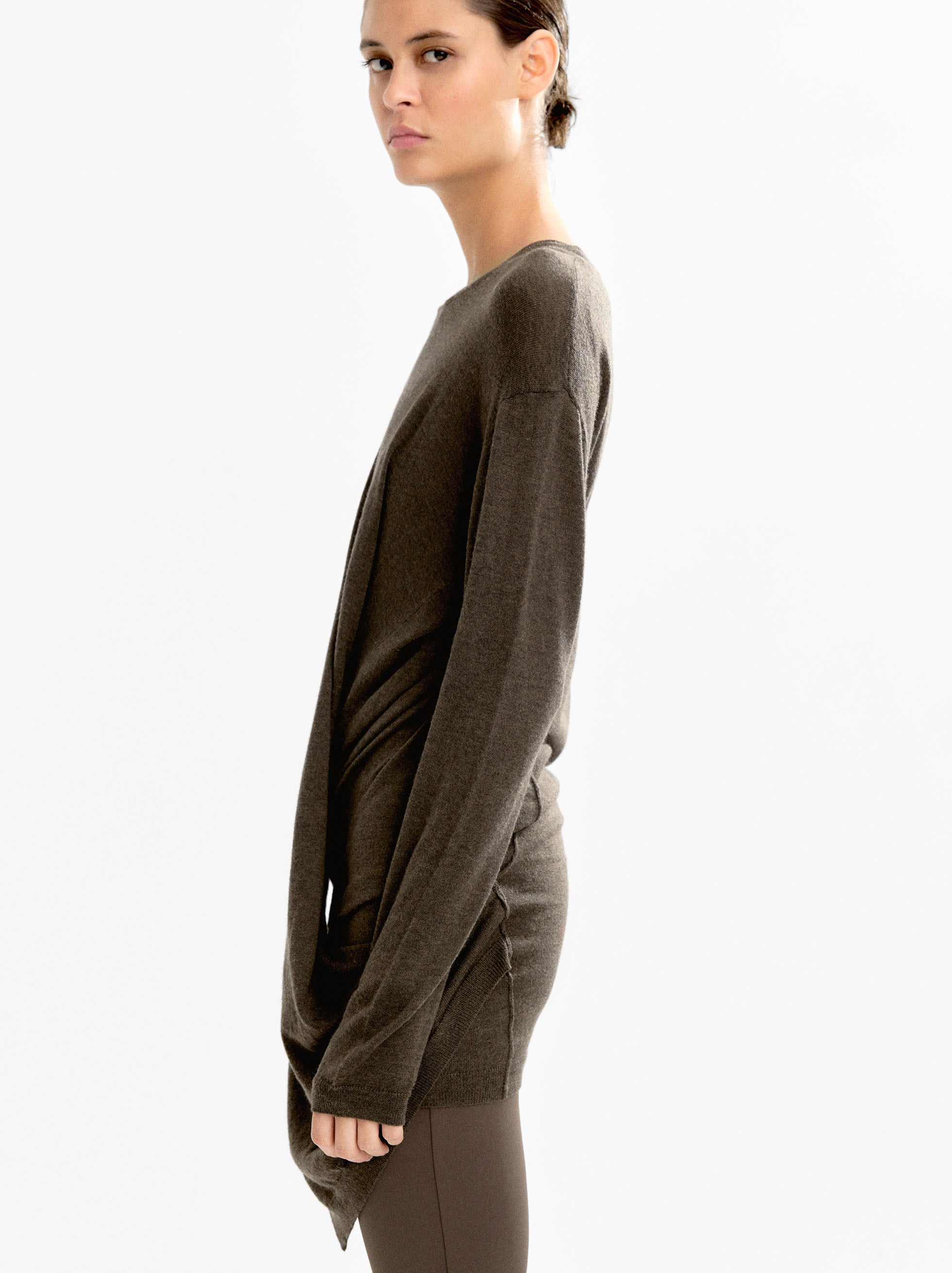 Vestido De Punto Con Drapeado