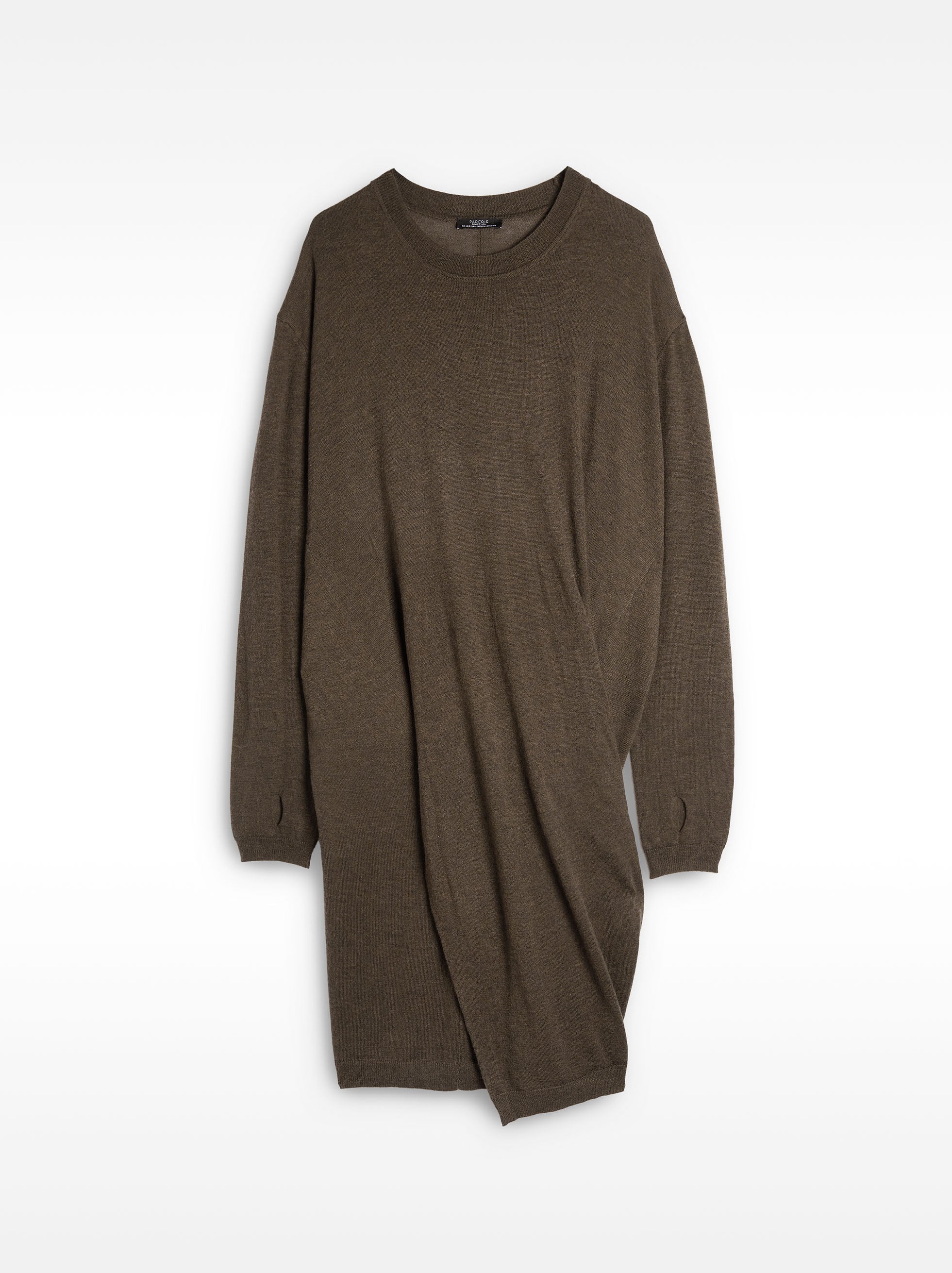 Vestido De Punto Con Drapeado