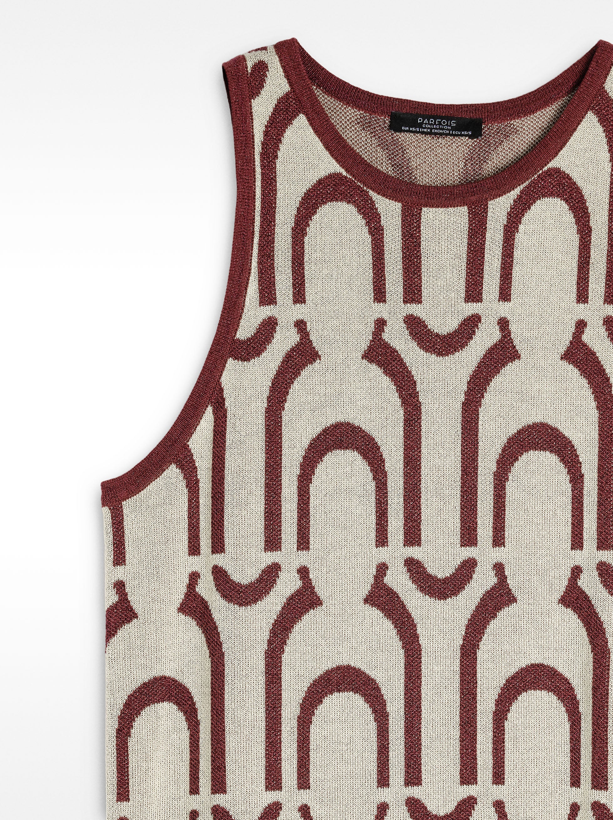 Vestido Largo De Punto Jacquard