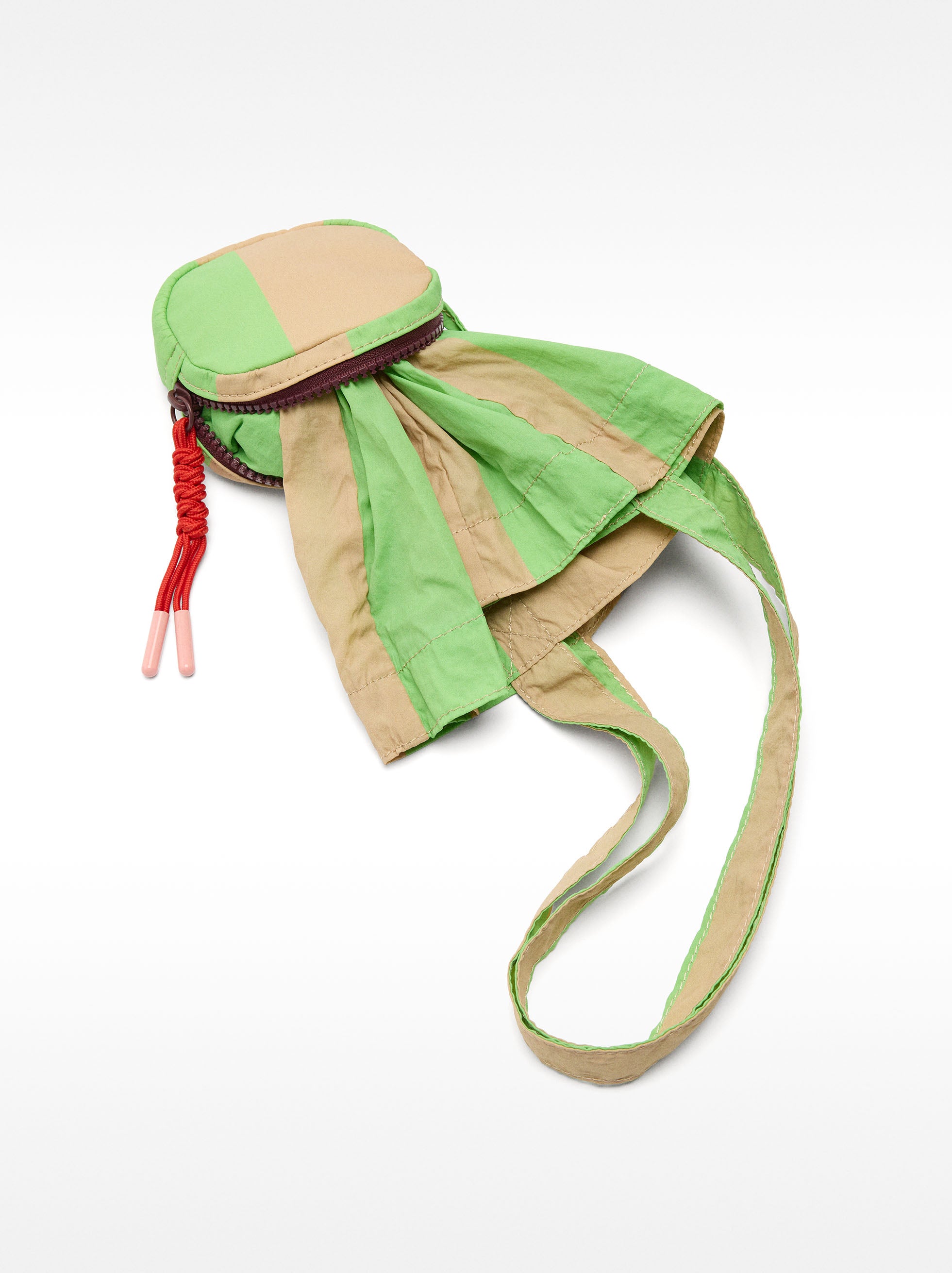 Bolsa De Nylon A Rayas Multiusos