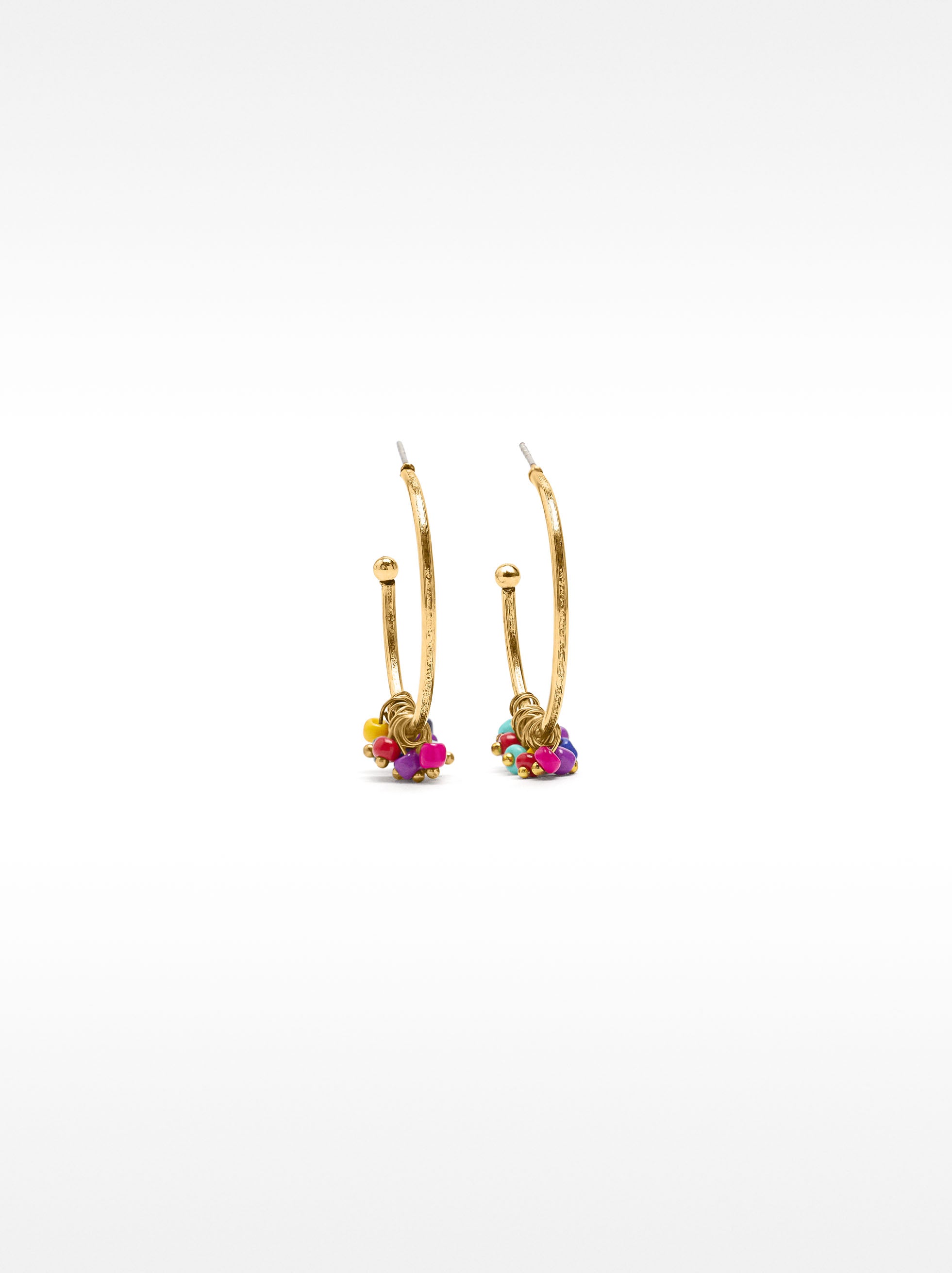 Aros Abiertos Con Cristales Multicolores
