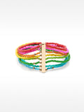 Pulsera Con Cuentas Multicolor