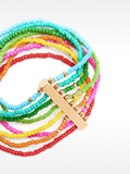 Pulsera Con Cuentas Multicolor