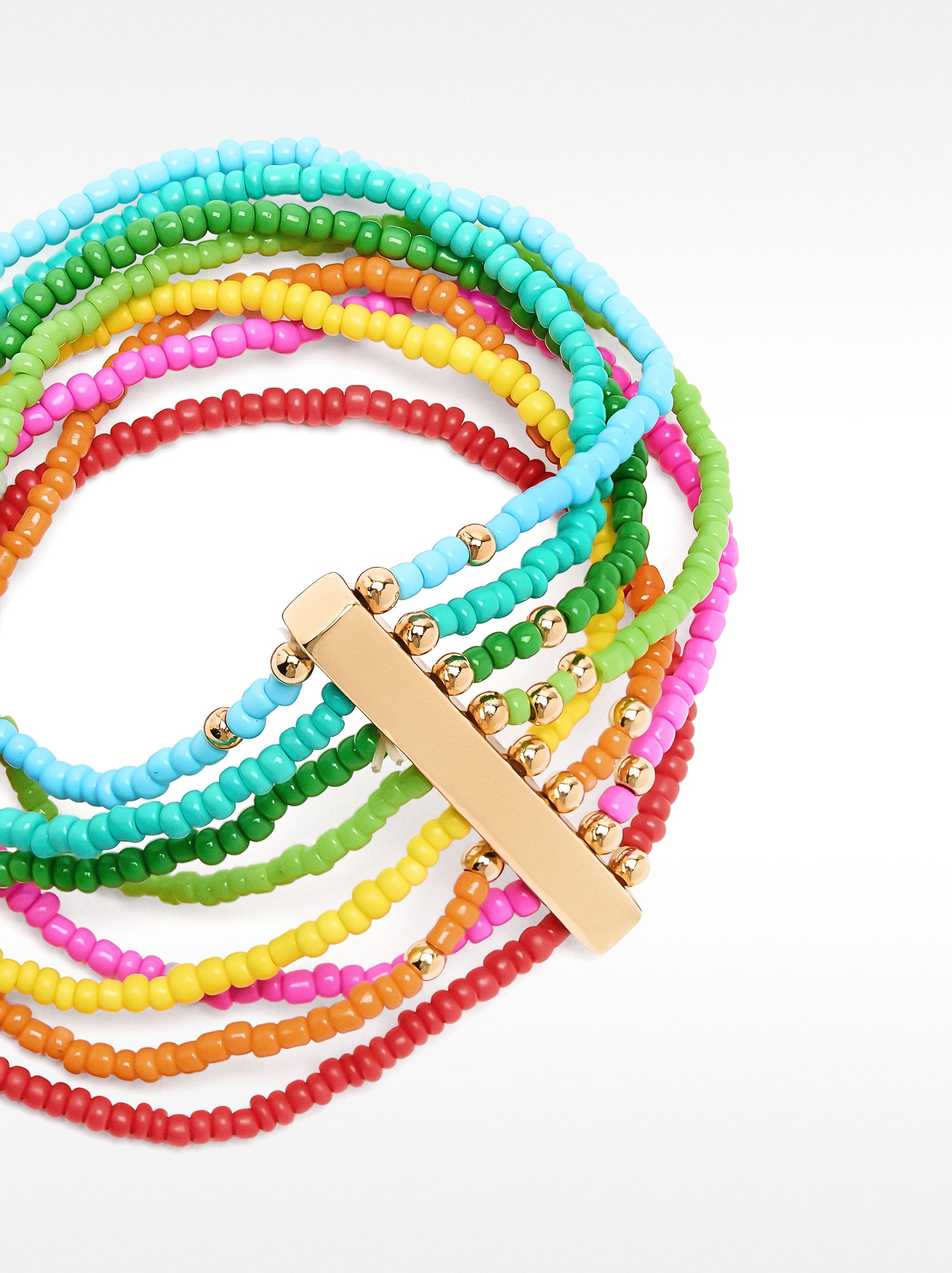 Pulsera Con Cuentas Multicolor