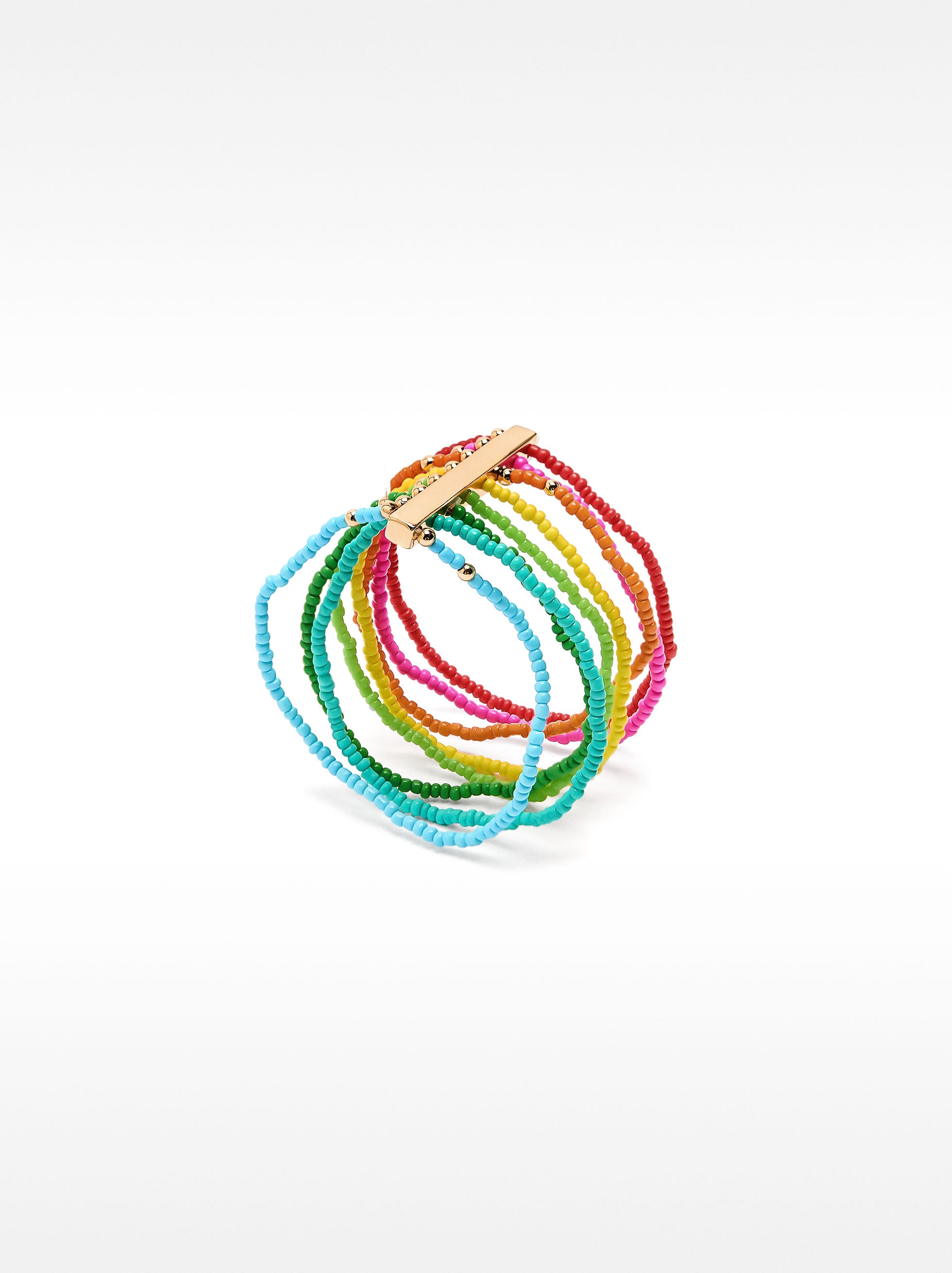 Pulsera Con Cuentas Multicolor