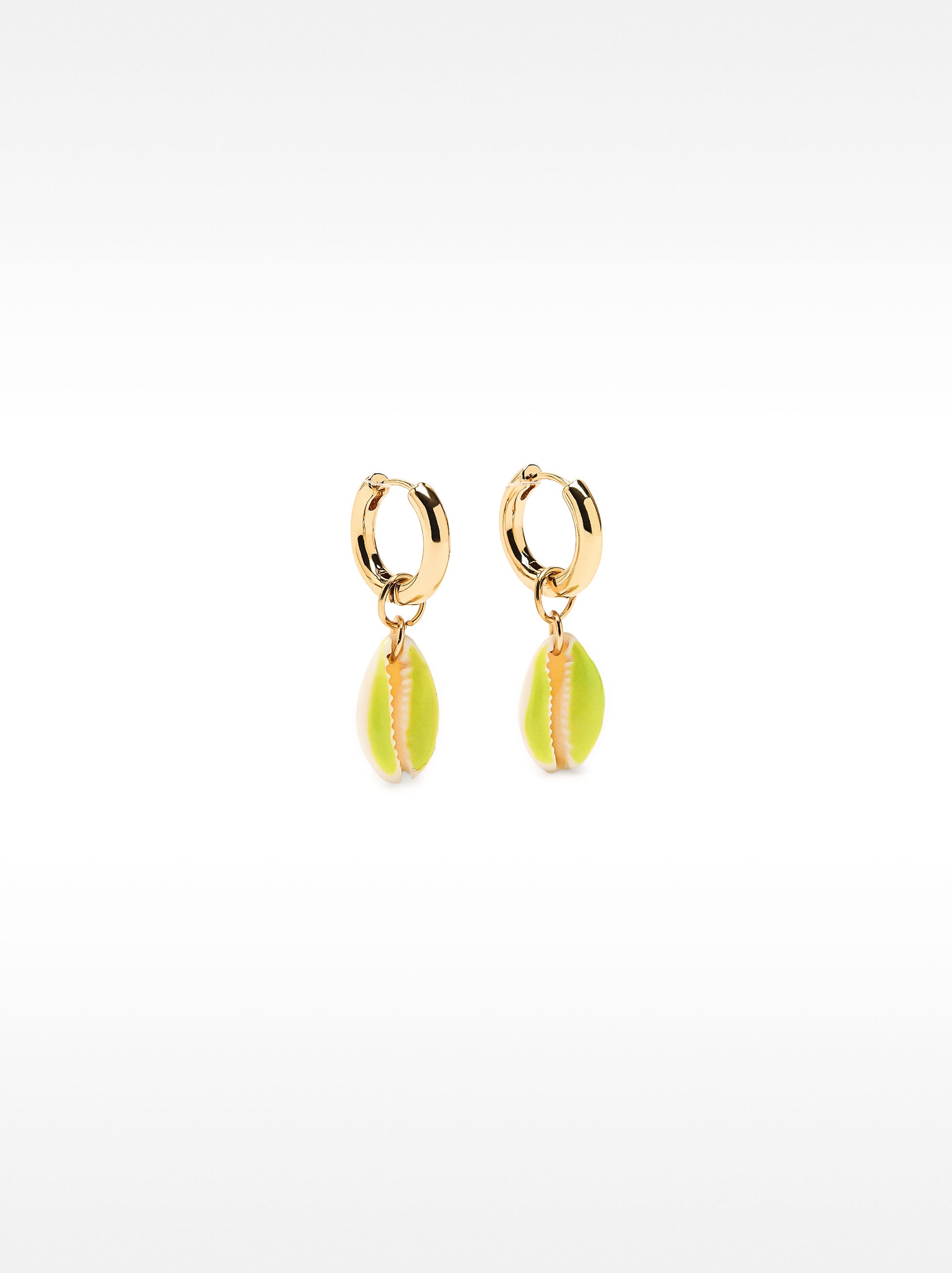 Aros Con Conchas Esmaltadas