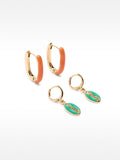 Set De Pendientes Esmaltados