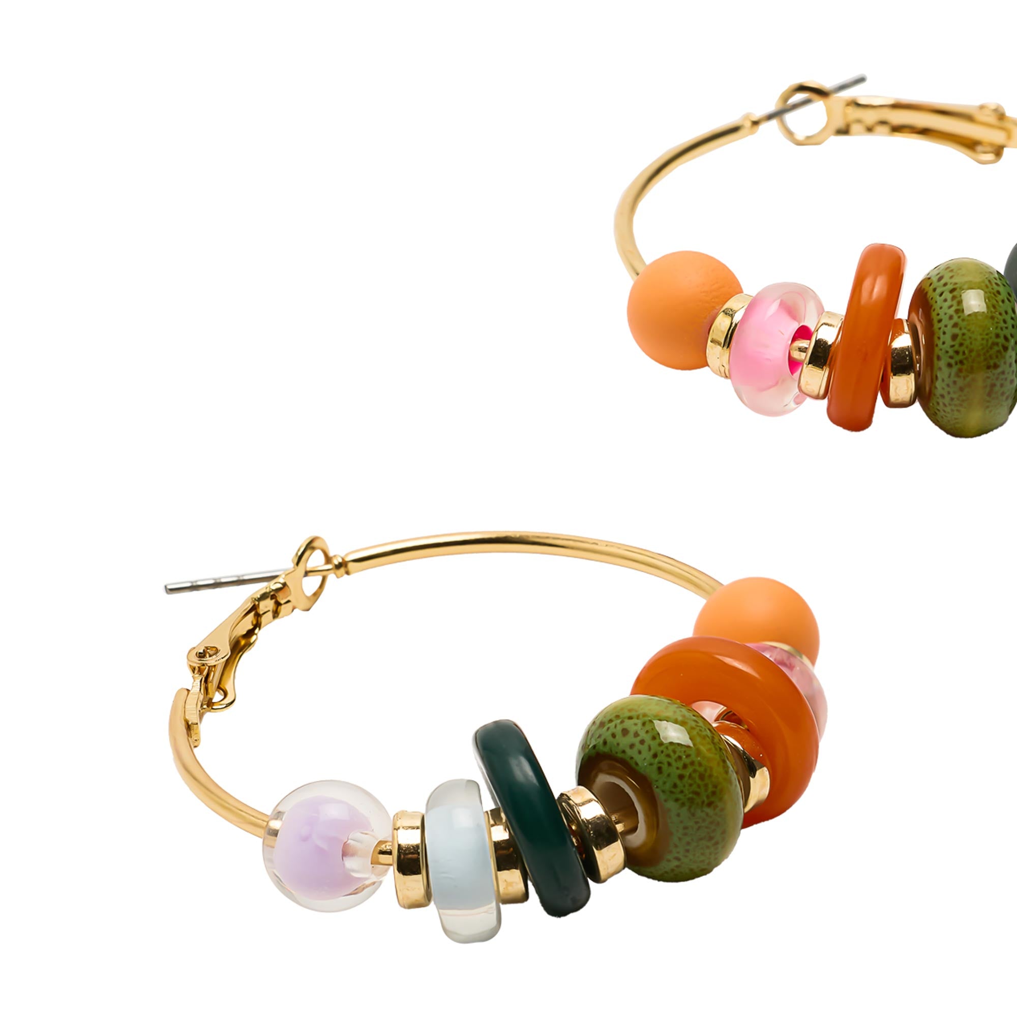 Aros Con Cristales Y Cuentas
