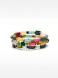 Set De Pulseras Elásticas Con Cuentas