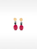 Aretes Largos Efecto Piedra