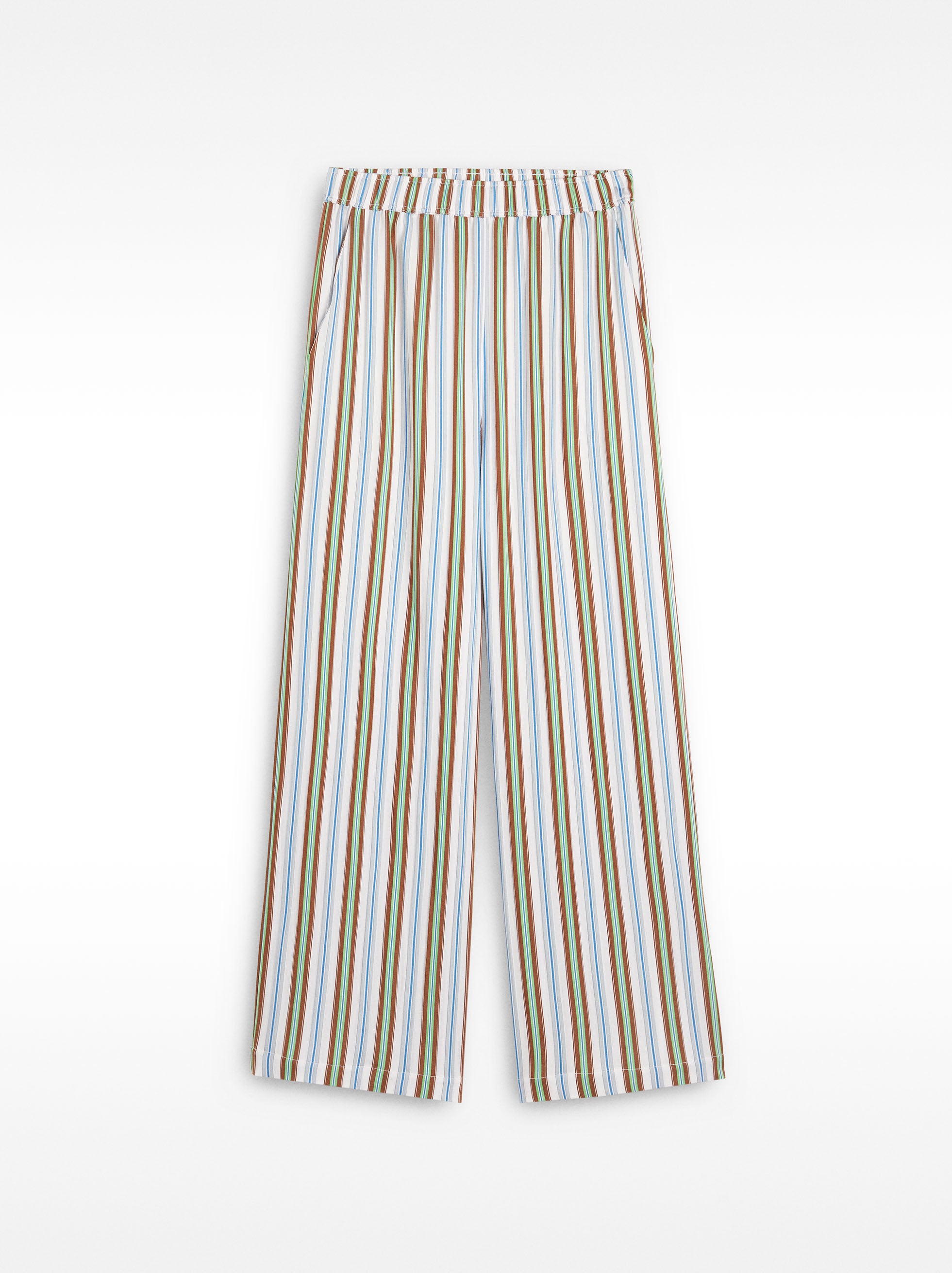 Pantalón Fluido De Rayas