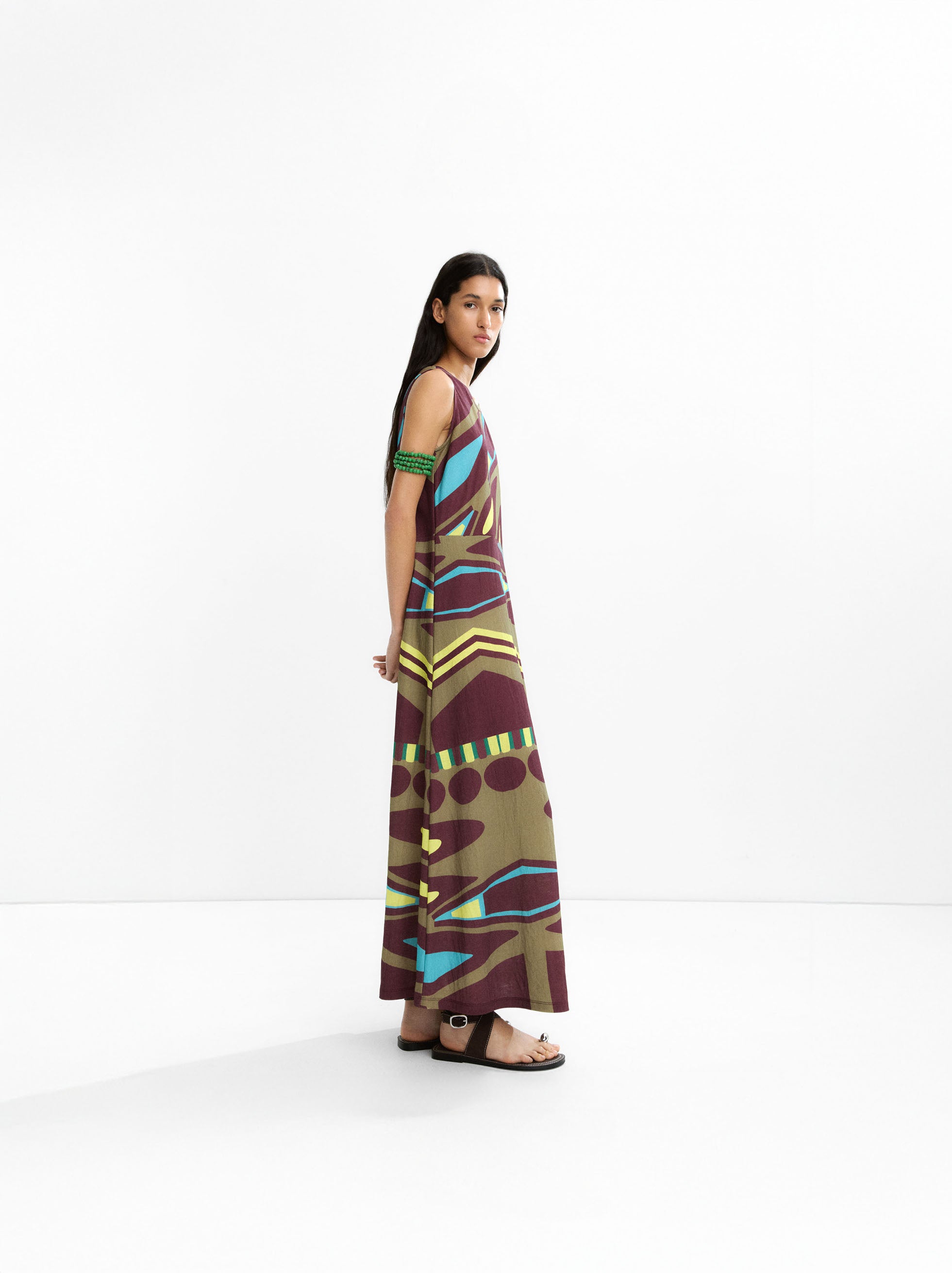 Vestido Largo Estampado