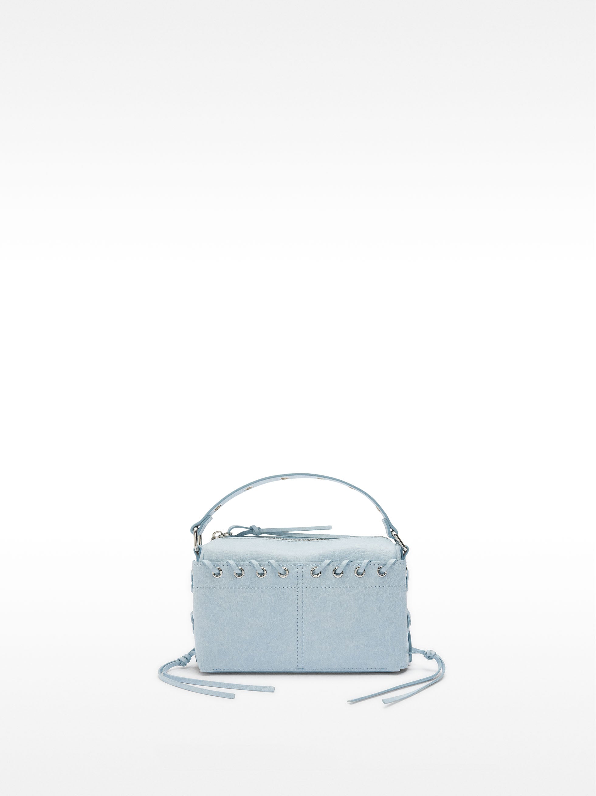 Bolso De Mano Trenzado Con Bandolera