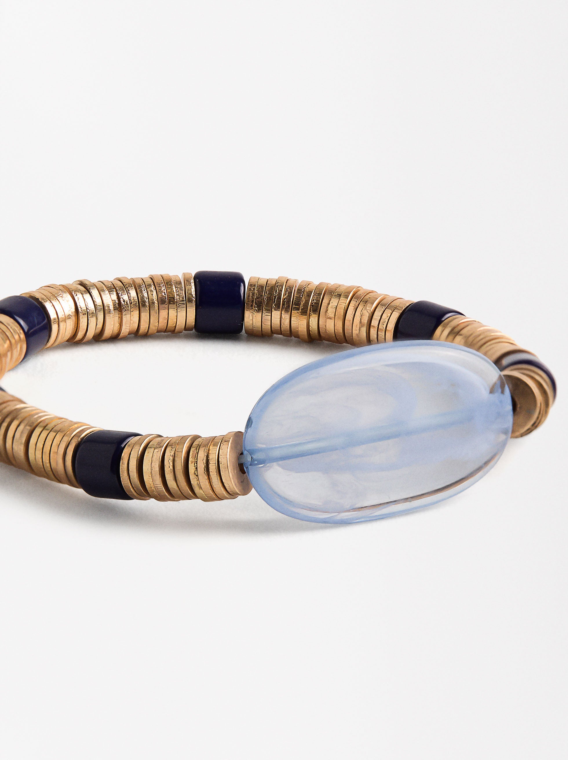 Pulsera Elástica Efecto Piedra