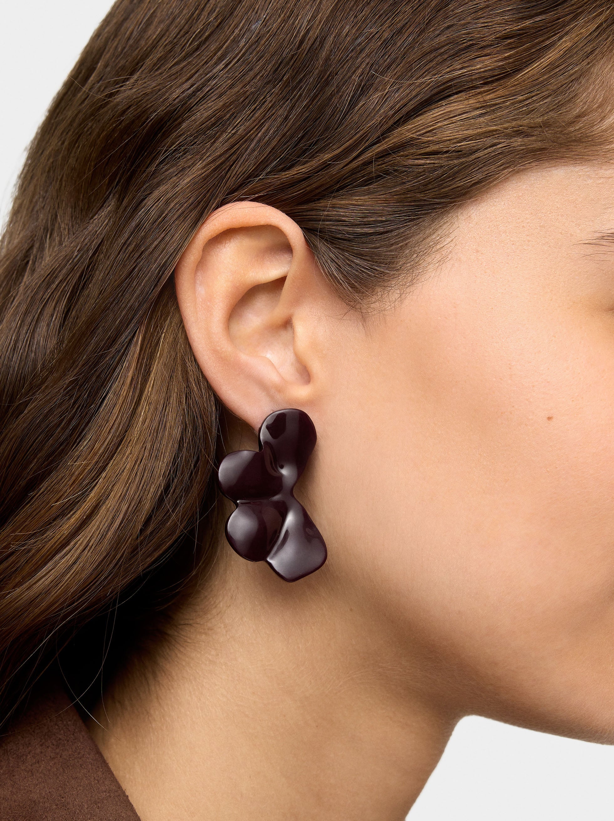 Pendientes Flor Con Esmalte