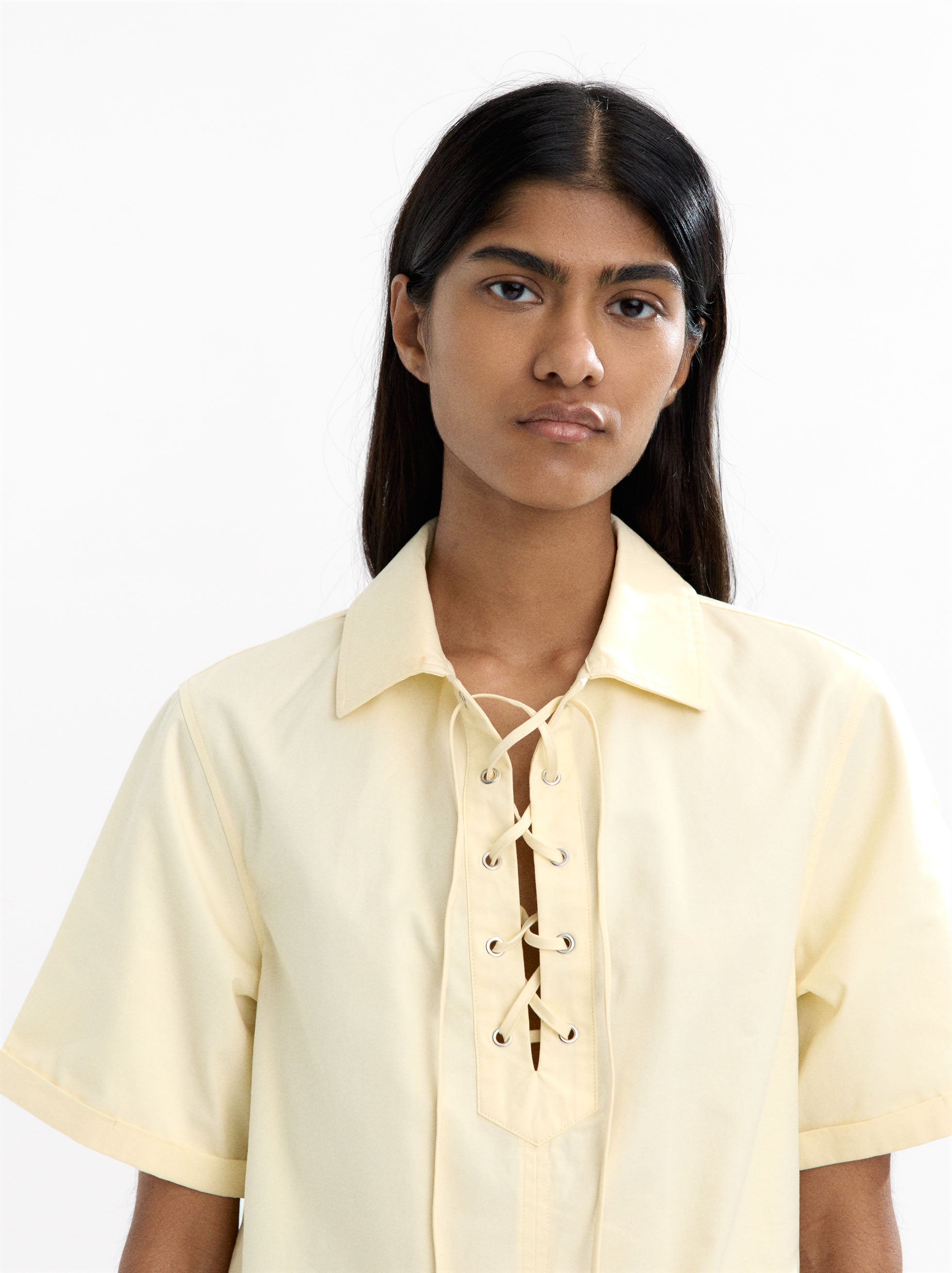 Vestido Camisero Con Bolsillos 100% Algodón