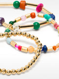 Set De Pulseras Elásticas Con Piedras