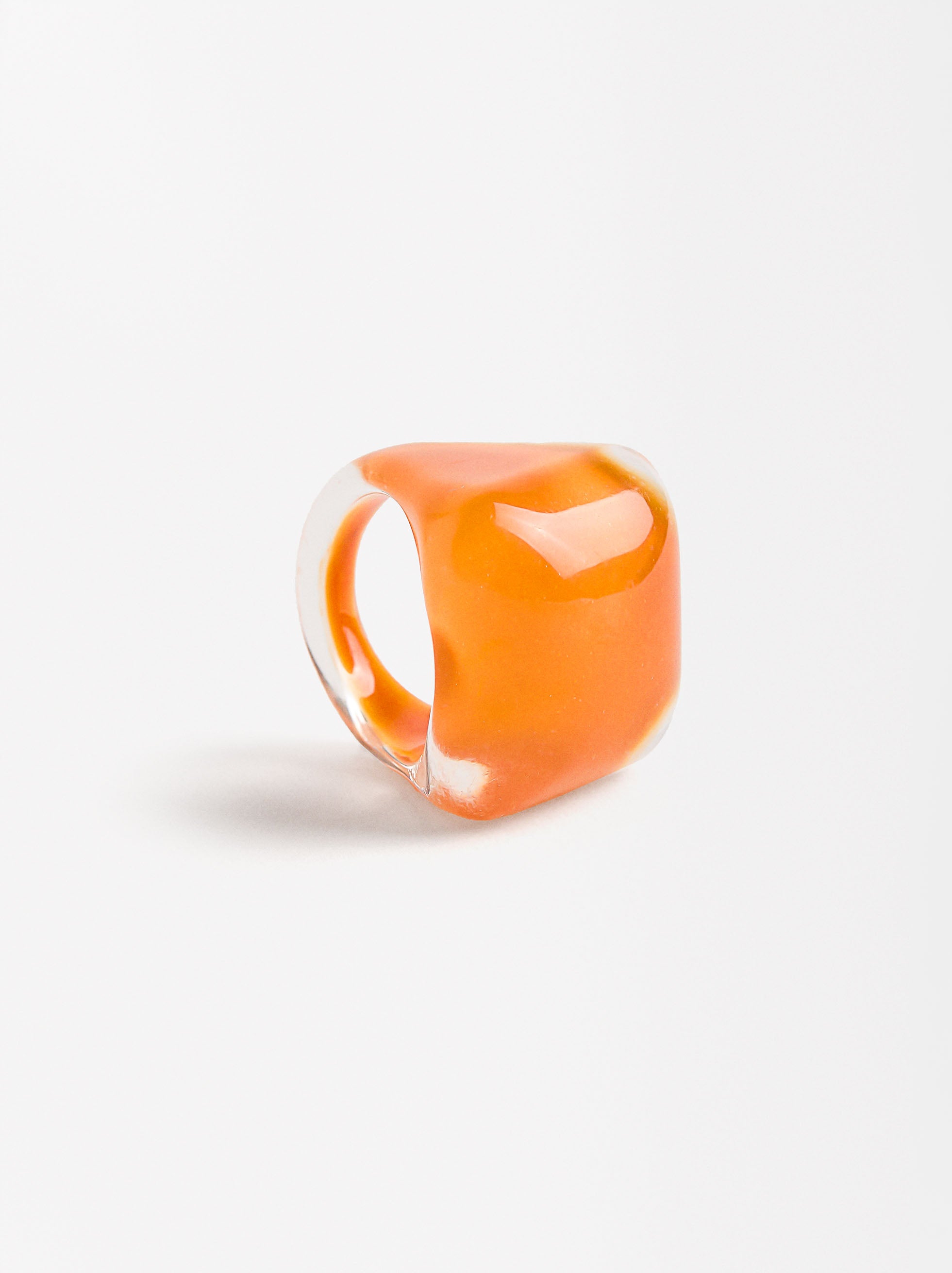 Anillo Cuadrado Esmaltado