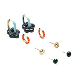 Set De Pendientes Con Esmaltado