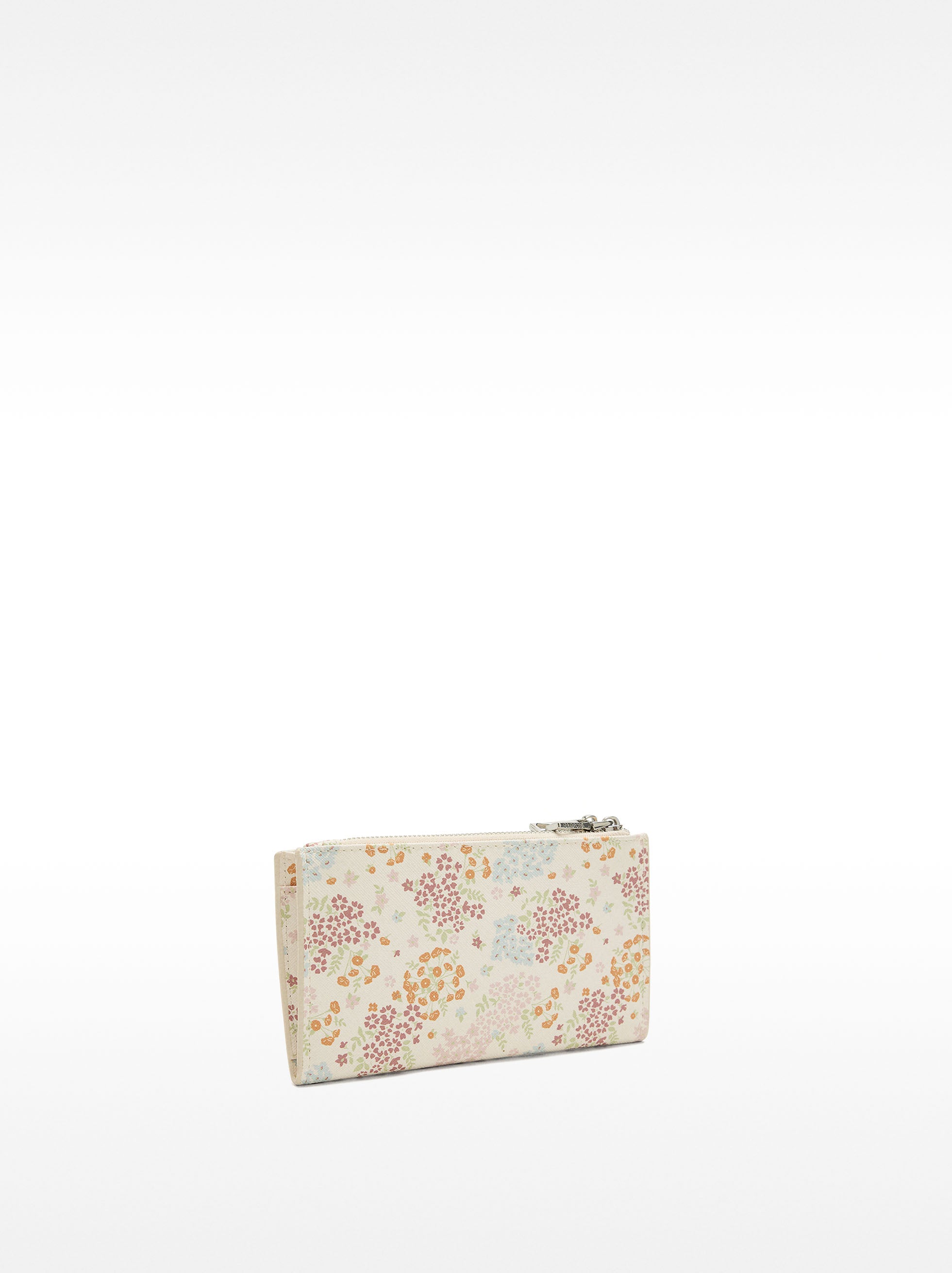 Cartera Con Textura Estampado Floral