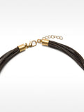 Collar Corto Con Charms De Piedra