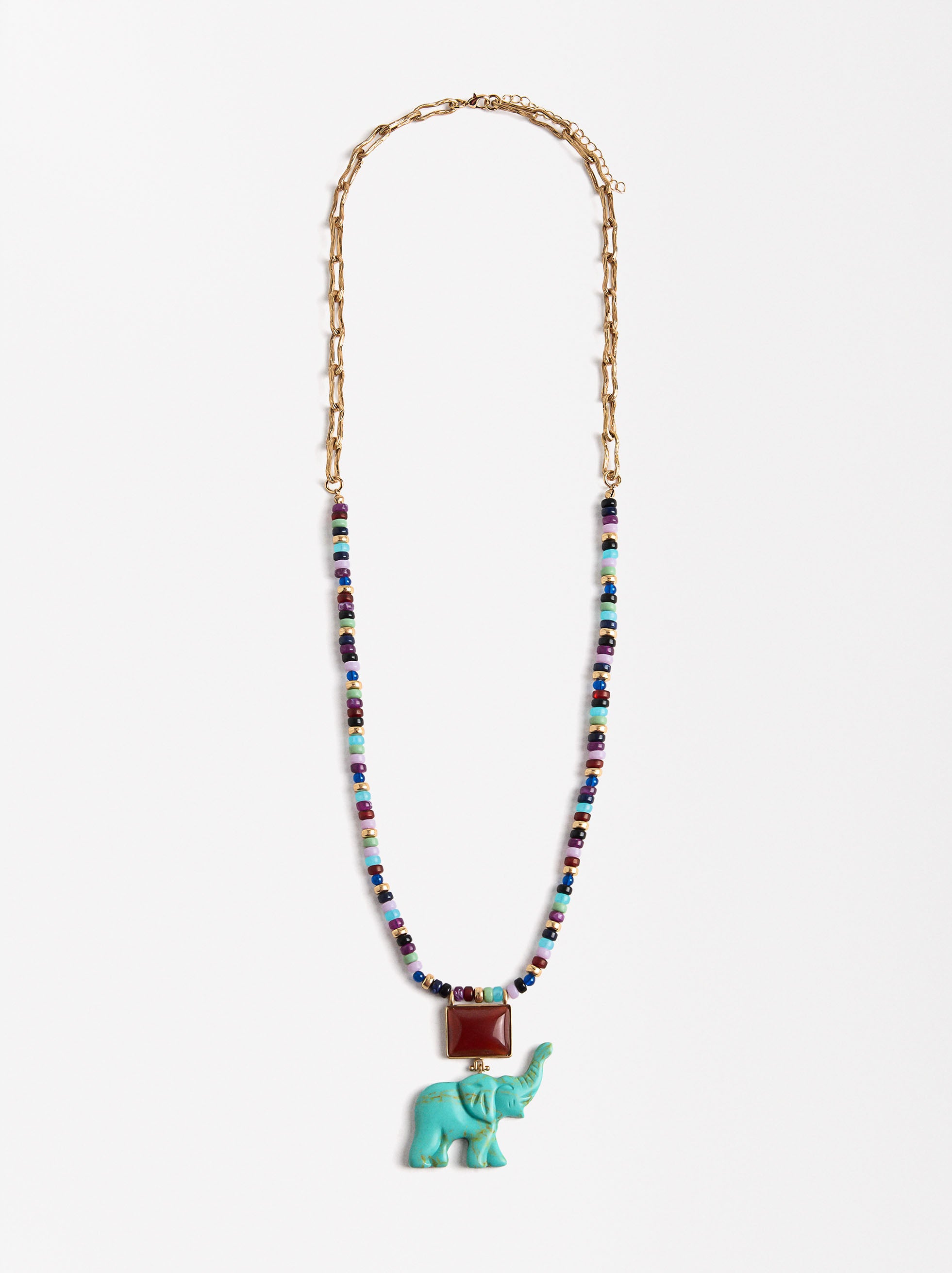 Collar Con Colgante De Elefante