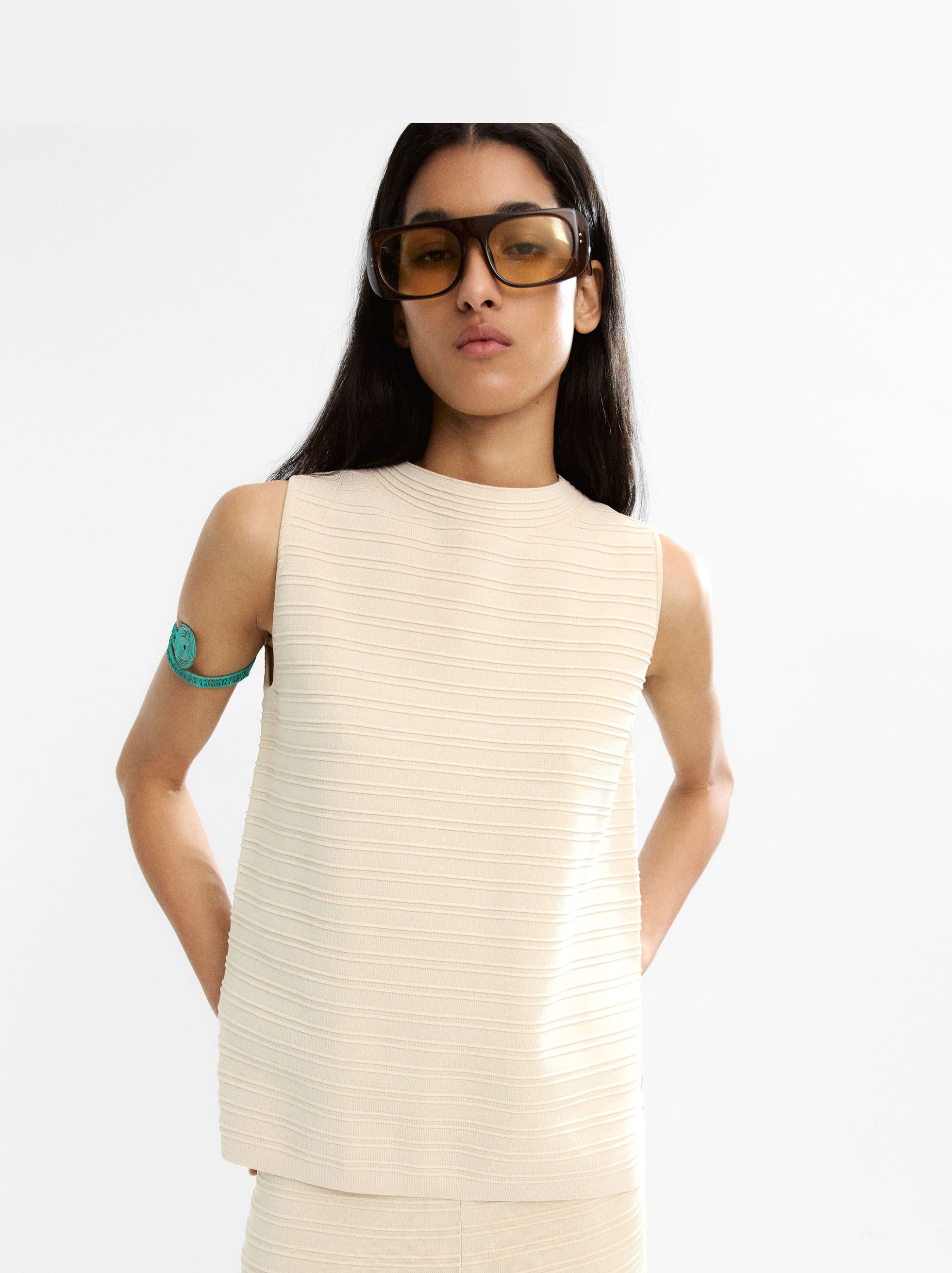 Top De Punto Canalado