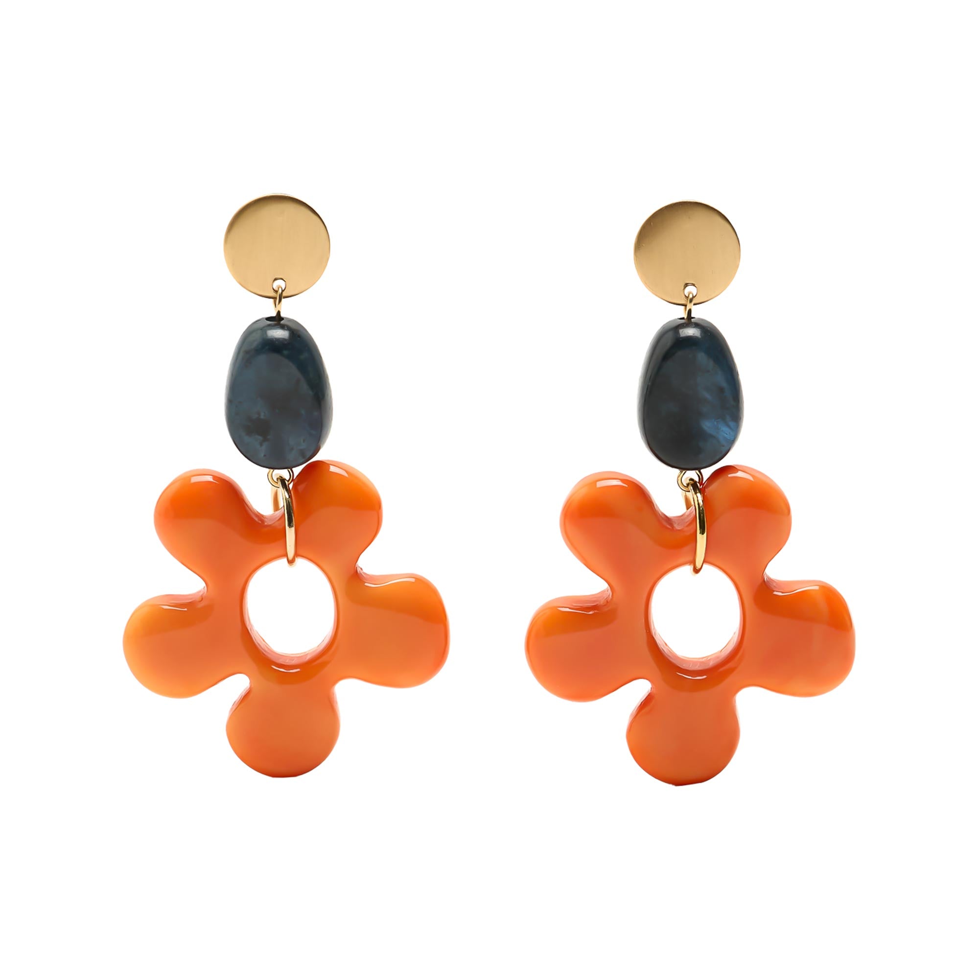 Pendientes Largos Flor