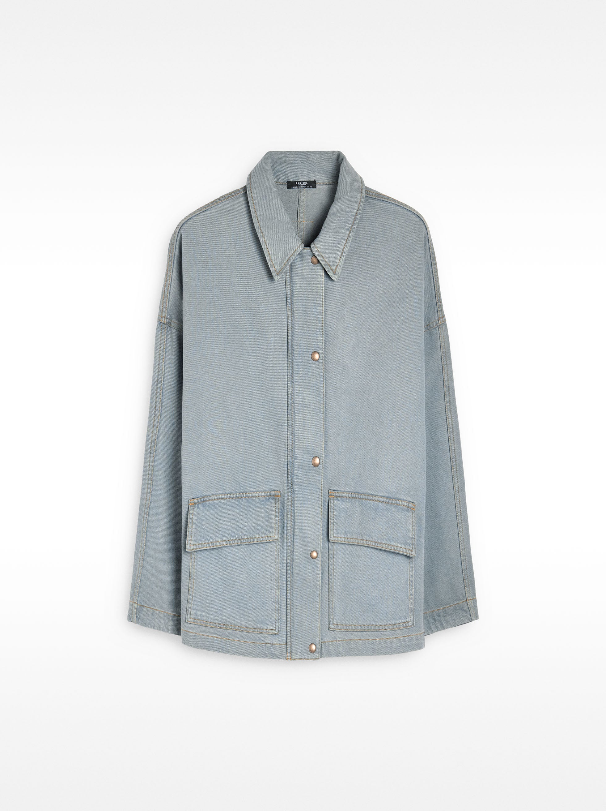 Chaqueta Denim Con Algodón