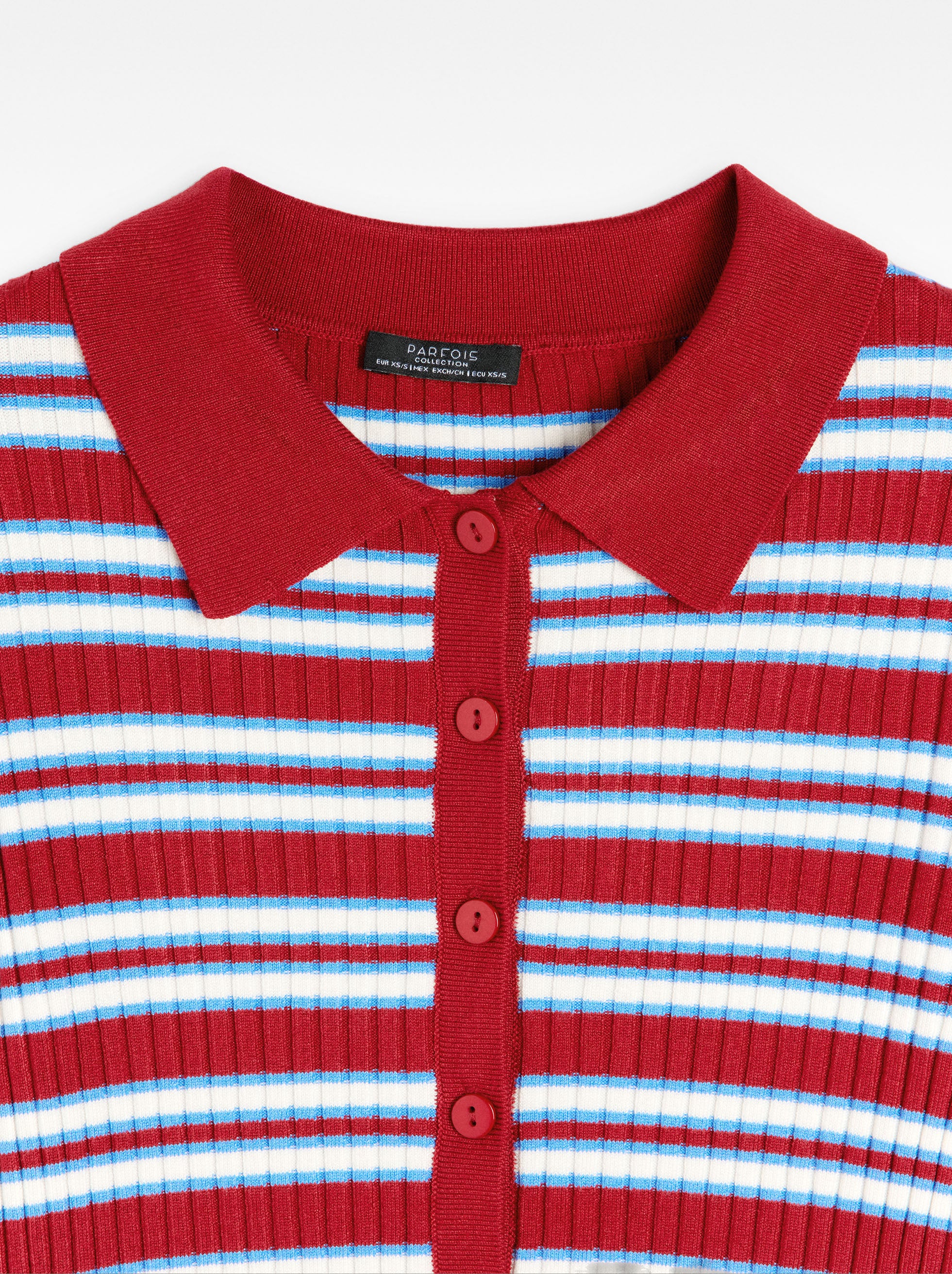 Cárdigan De Punto A Rayas