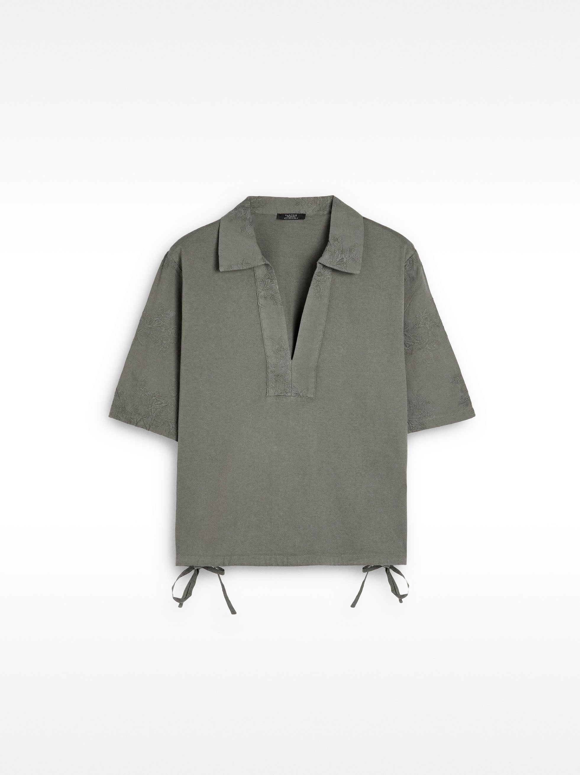 Blusa Con Bordados 100% De Algodón