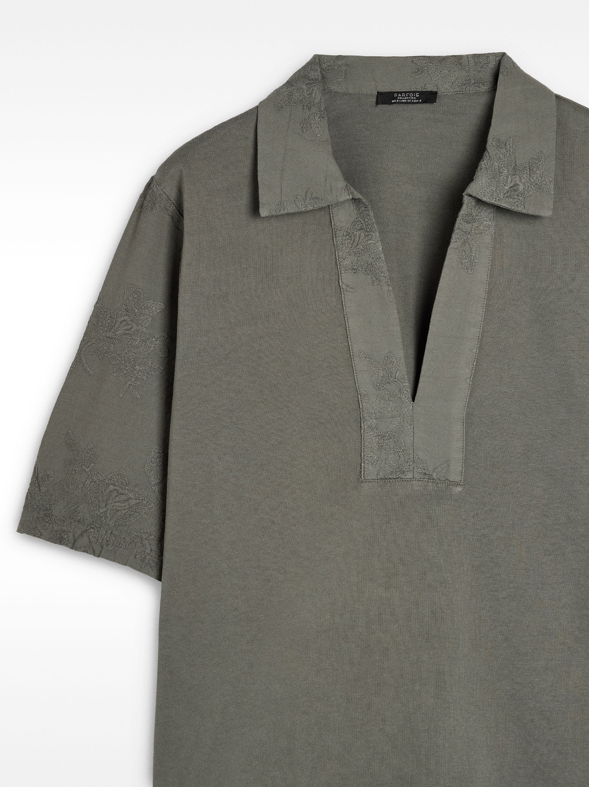 Blusa Con Bordados 100% De Algodón