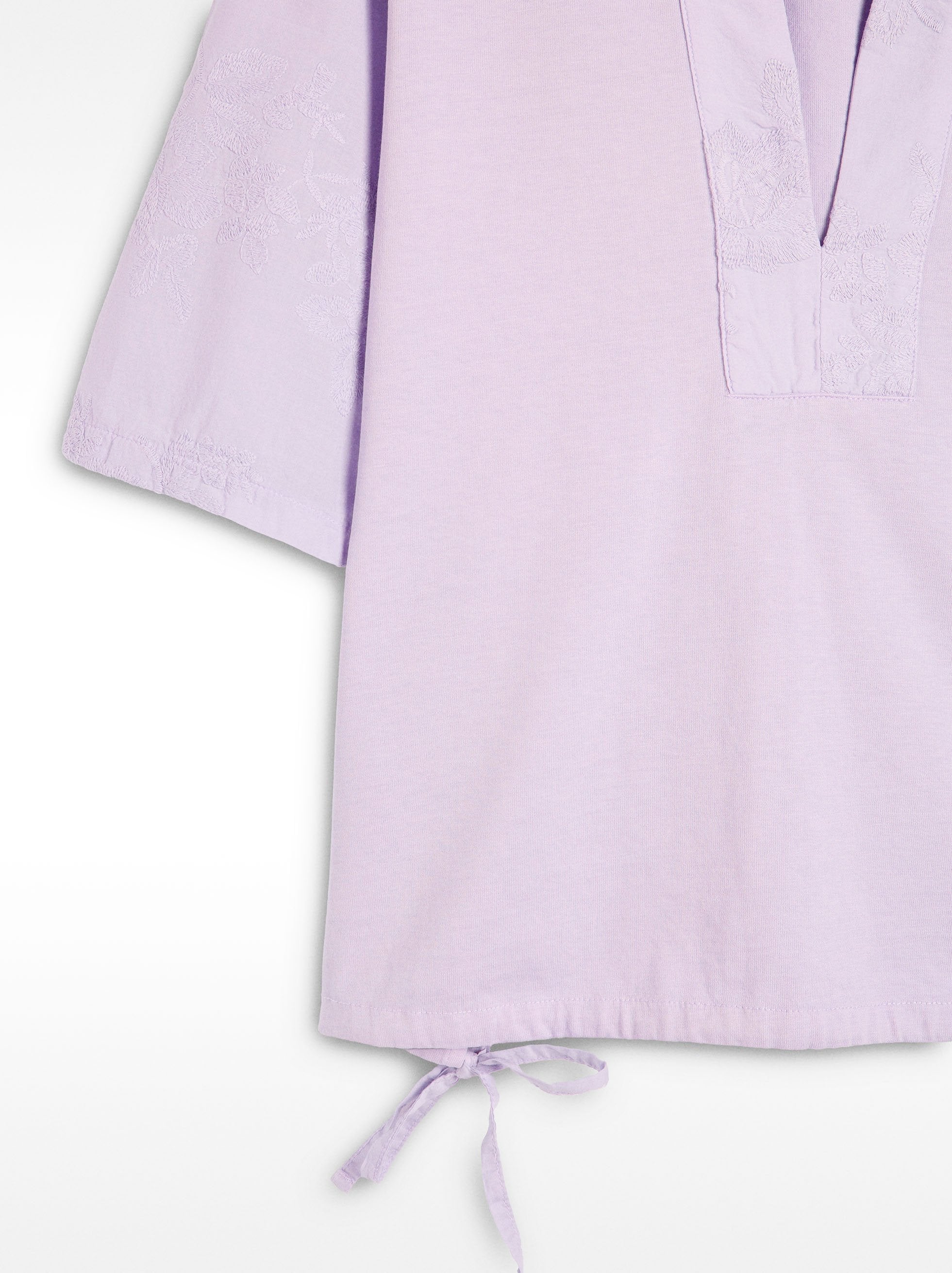 Blusa Con Bordados 100% De Algodón