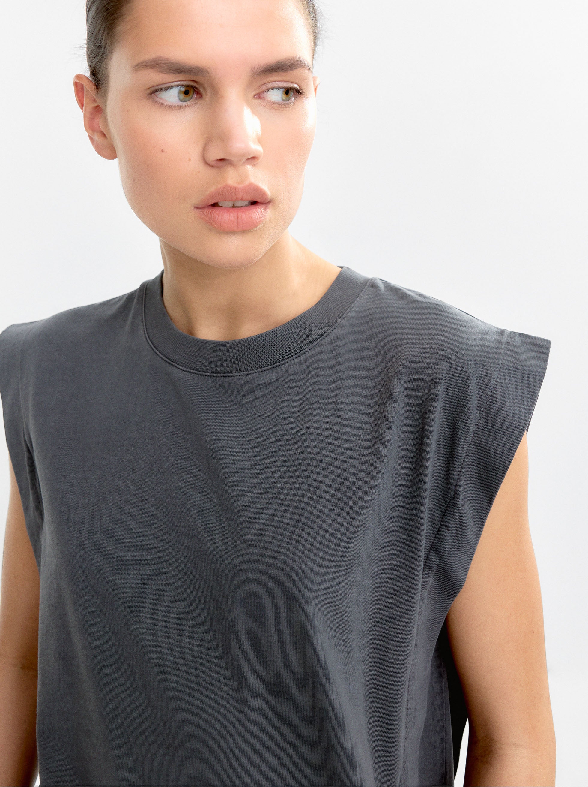 Camiseta Sin Mangas 100 % Algodón