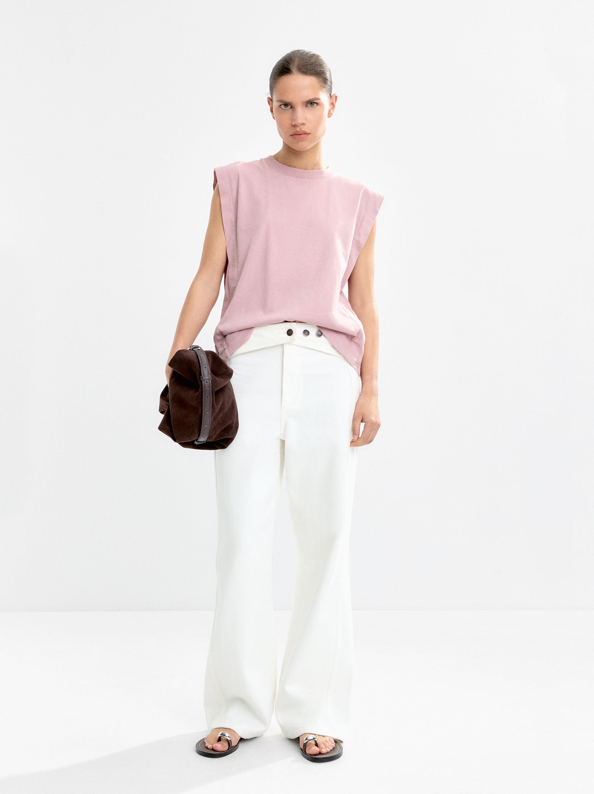 Camiseta Sin Mangas 100 % Algodón