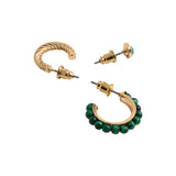 Set De Pendientes Con Piedras