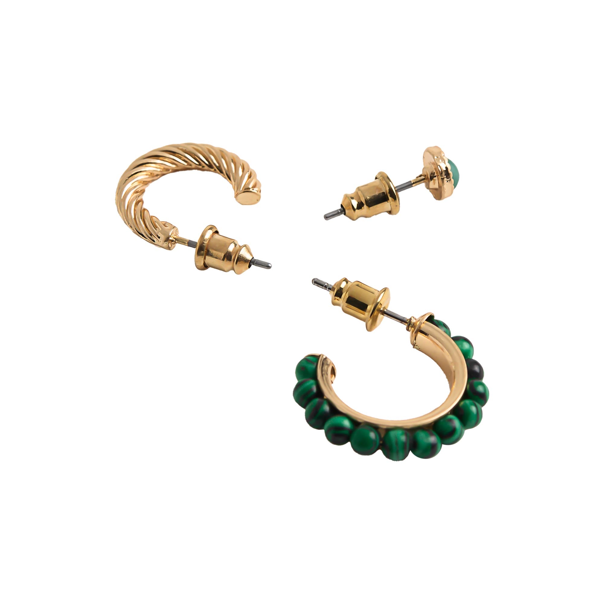 Set De Pendientes Con Piedras