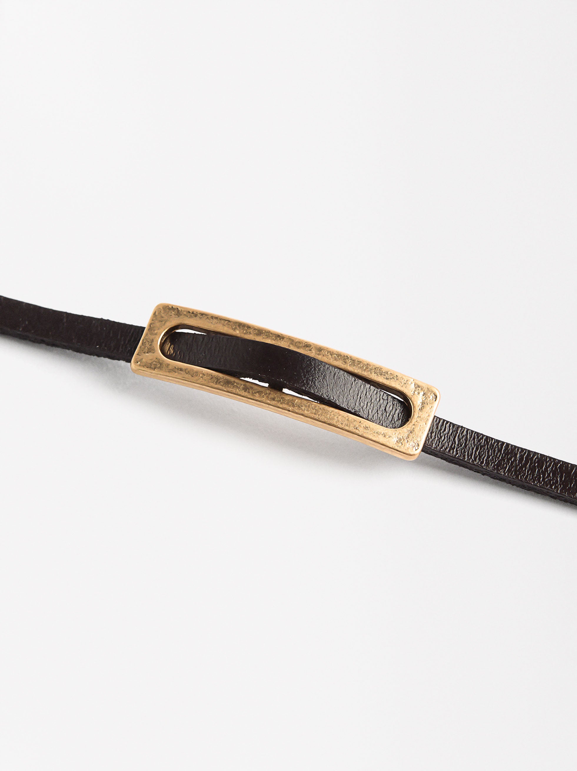 Pulsera De Piel Con Hebilla
