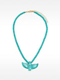 Collar De Piedras Colgante Paloma