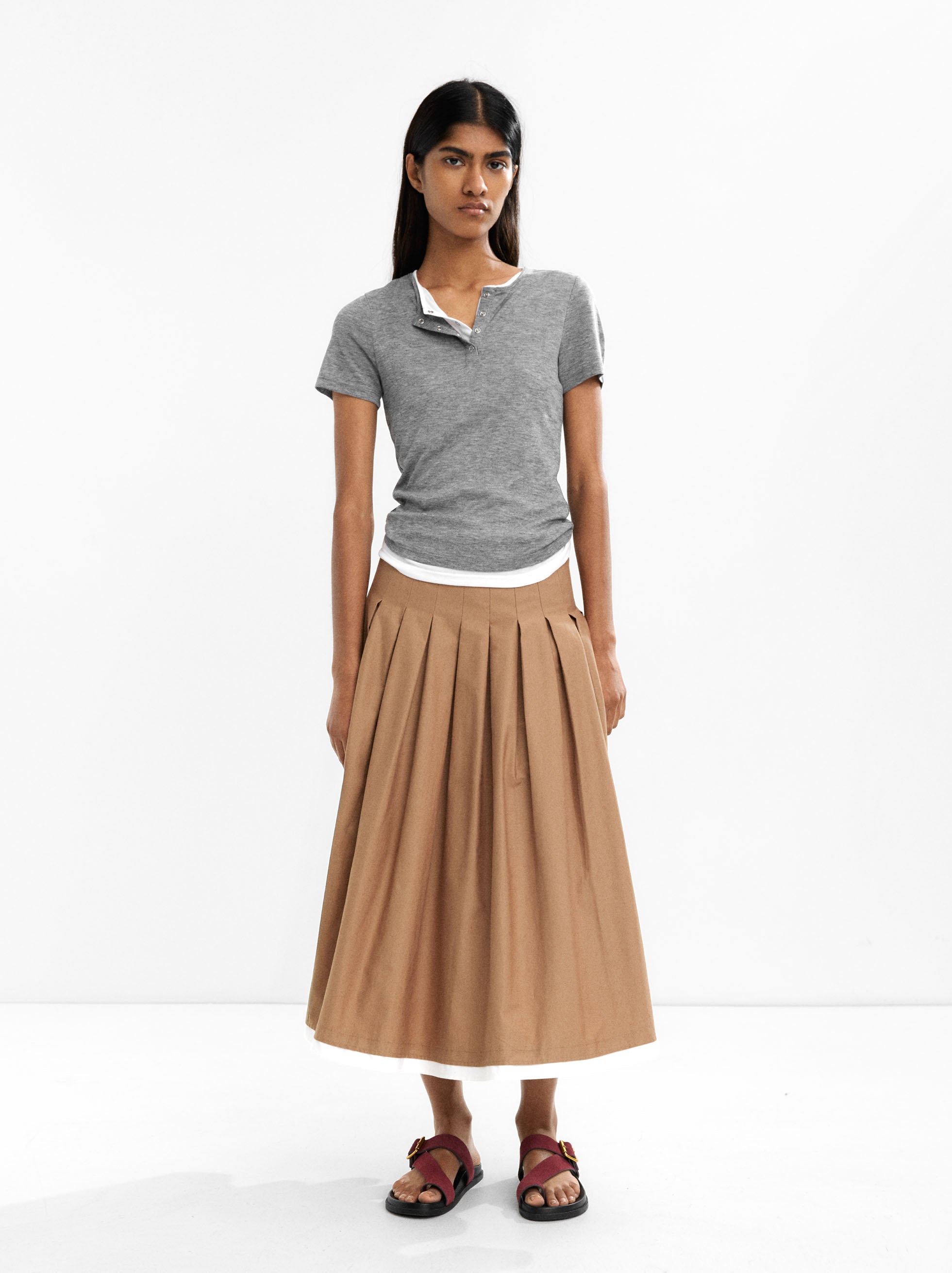 Camiseta Con Botones De Efecto Doble